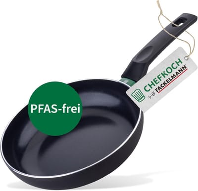 Aluminium Braadpan - Keramische Koekenpan - Dagelijks Koken - PFAS-vrije Antiaanbaklaag - Diameter 20 cm - Zwart