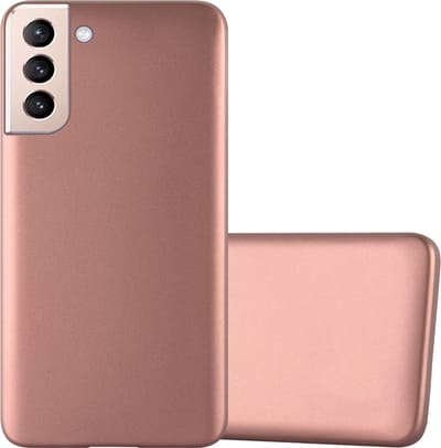 Cadorabo Hoesje geschikt voor Samsung Galaxy S22 PLUS in METALLIC ROSE GOUD - Beschermhoes gemaakt van flexibel TPU silicone Case Cover