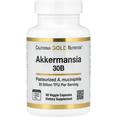 California Gold Nutrition, Akkermansia 30 miljard, 60 vegetarische capsules