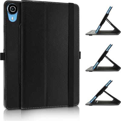 P25T 10 Incent tablet-hoesje 360 ​​graden gedraaid PU-leer Zwart, beschermende basis Flip Case-accessoires