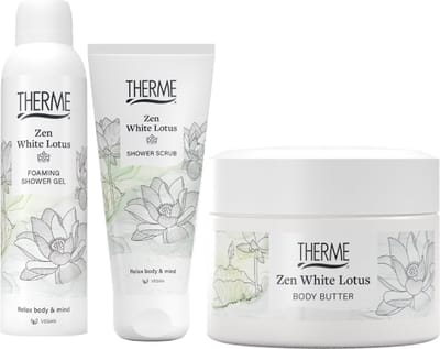 Therme Cadeauset Zen White Lotus Douche, Body & Scrub