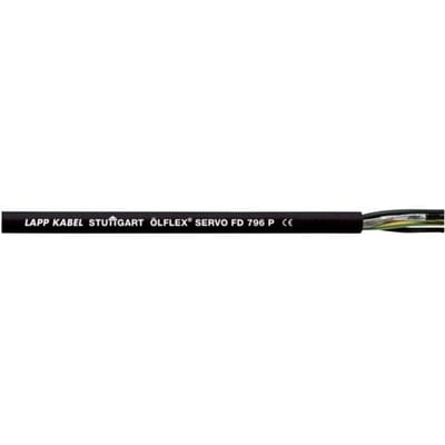 LAPP ÖLFLEX® SERVO FD 796 P Servokabel 4 G 4 mm² + 2 x 1.50 mm² Zwart 25321/50 50 m