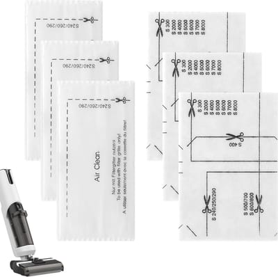 6 x Filterwatten - Filtermateriaal -Filter katoen,Geschikt voor Miele stofzuigers GN-serie S2/S5/S8/C1/C3/3D