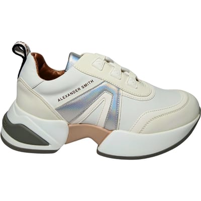 Damesschoenen Alexander Smith Marble Woman White Silver sneaker