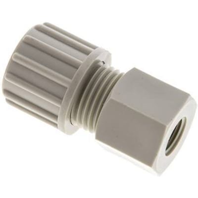 10x8mm & G1/8'' PP Rechte Knelfitting Binnendraad 10bar