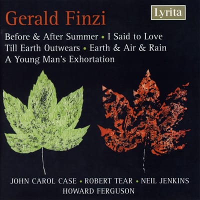 John Carol Case, Neil Jenkins, Robert Tear, Howard Ferguson - Finzi: Before & After Summer, I Said To Love | Till Earth Outwards (2 CD)