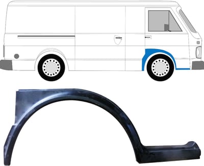 Reparatiepaneel voorspatbord voor Volkswagen LT 1975-1996 / Rechts