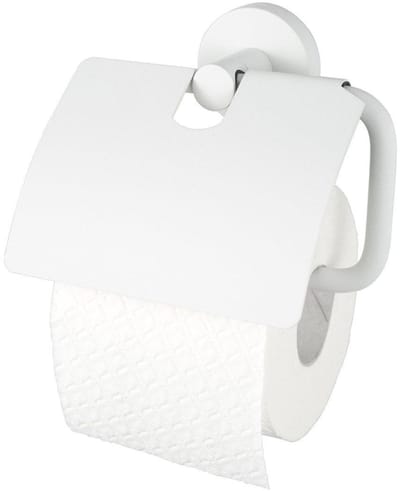 Haceka Kosmos Toiletrolhouder - met klep - mat wit