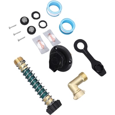 RV Waterinlaatset 34 NH Vrouwelijk 12 NPT Mannelijke Connector Voorkom Terugstroming Ingebouwde Terugslagklep voor black