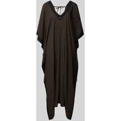 loose fit kaftan van pure viscose model 'MONOGRAM_KAFTAN'