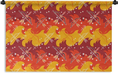 Wandkleed - Wanddoek - Boogschutter - Zodiac - Design - 180x120 cm - Wandtapijt