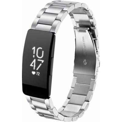 ShieldCase Fitbit Inspire stalen bandje (zilver)