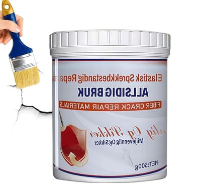 Gatvulspatel Muren - Reparatiepasta Wand - Scheuren Dichten - Temperatuurvast - 500 gram - Wit