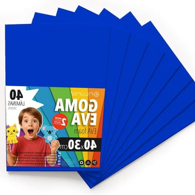 Knutsel Schuimplaten - Ambacht Foam - Creatieve Projecten - Niet Giftig - 40x30 cm 40 Stuks - Blauw