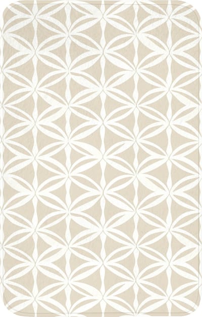 WC mat 50x80 cm - Antislip - Motief - Modern - Beige - Toiletmat - Vloermat - Douchemat - Toilet tapijt - Toiletmatten