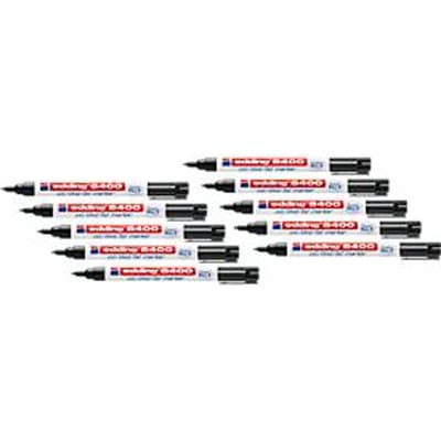edding 8400, CD/DVD/Blu-ray disc marker, 10 stuks, zwart