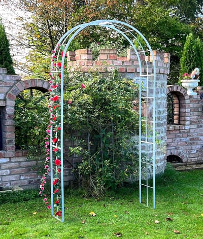 Ronde Rozenboog 232 cm Gegalvaniseerd Staal Tuinboog voor Klimplanten