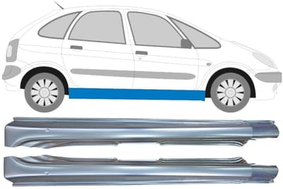 Volledige dorpel voor Citroen Xsara Picasso 1999-2012 / Links + Rechts / Set