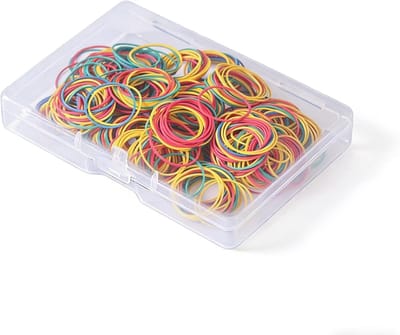 banden, kleurrijke rubberen ringen, 150 stuks, natuurlijke huishoudrubbers, gemengd, dikke rubberen band, gesorteerde maten 38 mm, voor werk, kantoor, keuken, bankpapier (multikleur)