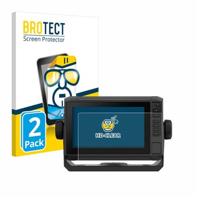 BROTECT - Screenprotector voor Garmin ECHOMAP UHD2 7" Touchscreen - Folie Beschermfolie transparant 2 Stuks