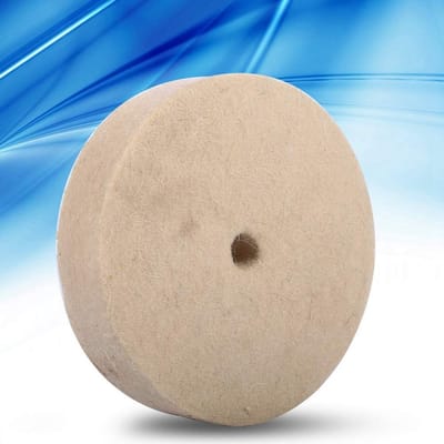 Dailygoods- Polijstschijf 100x25mm Hoogwaardig Wolmateriaal - Polijstpad - Vilt - Polijsten - Buffing - Duurzaam