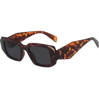 Klassiek Vierkant Casual Mode modern elegant Zonnebril dames Heren Vintage Stijlvol Ovaal Vormig Minimalistisch Vrouwelijk Mannelijk Other brown