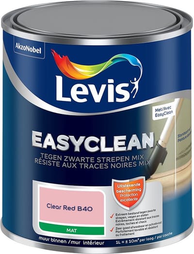 Levis - Easyclean Tegen Zwarte Strepen Mix - Clear Red B40 - Mengverf - 1 L
