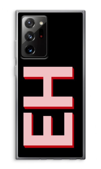 Gepersonaliseerd - Case Company® - Hoesje geschikt voor Samsung Galaxy Note 20 Ultra / Note 20 Ultra 5G hoesje - Monogram - Soft Cover Telefoonhoesje - Bescherming aan alle Kanten en Schermrand