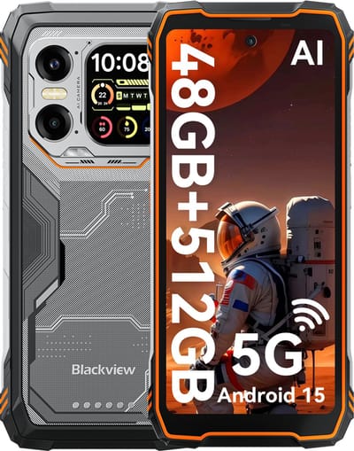 Blackview XPLORE 1 - Robuuste Smartphone - 5G - 48GB RAM - 512GB ROM - 20000mAh - 6.78 inch - Robuuste Telefoon - Nachtzicht - Android 15 - NFC - GPS - Oranje