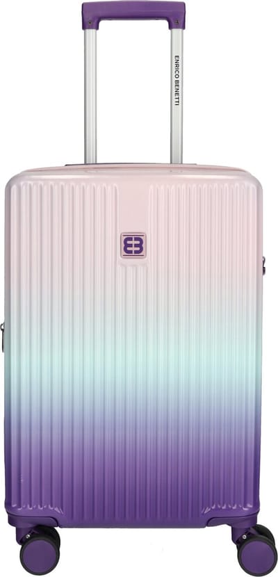 Enrico Benetti Havana Handbagage Koffer - 55 cm - 46 liter - Expandable - TSA Slot - Paars Ombré