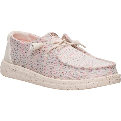 HEYDUDE Wendy Stretch Polyester Dames Taupe/Multi Instappers