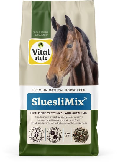 Vitalstyle SluesliMix- Luxe En Gezonde Muesli & Slobber In Één - Met o.a. Lijnzaadschilfers & Chichorei - 6 kg