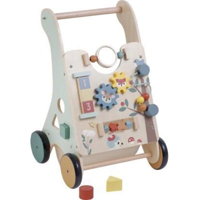 Houten activiteiten loopwagen Baby- en peuterspeelgoed Badspeelgoed Houten speelgoed