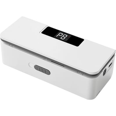 Mini Zaksealer 1800mAh Oplaadbaar 8 Instelbare Temperaturen LED Display Draagbare Zaksealer voor Snackvoedsel Wit