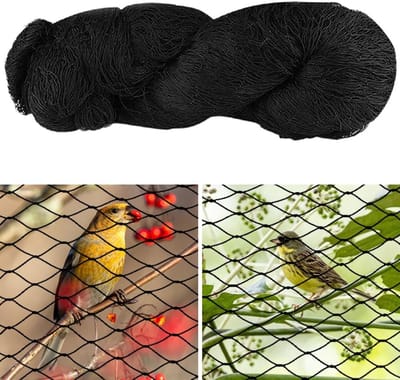 7,5 x 15 m Fijnmazig Vogelnet - Herbruikbaar en Weerbestendig - vogelbescherming - 50 mm maaswijdte - vogelbeschermingsnet
