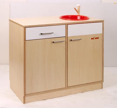 Educo Speelgoed Aanrechtblok - Houten speelgoed - Educatief speelgoed - Kinderspeelgoed - 80x40x62cm