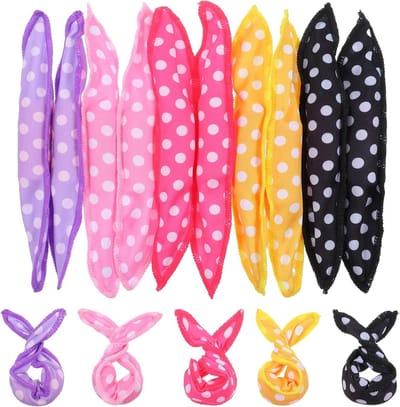 Set van 10 Flexibele Schuimrollers voor Haarstyling - 8 x 1,5 Inch, Geschikt voor Lang, Kort, Dik en Dun Haar in Diverse Kleuren