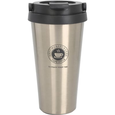 Geïsoleerde Koffiemok met Deksel Reis RVS Koffiekop Draagbare Geïsoleerde Auto Koffiekop Gold