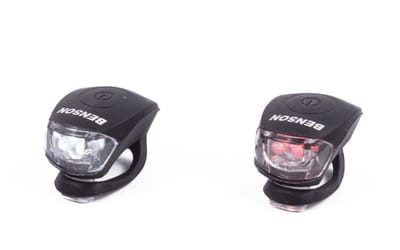 Benson Fietsverlichting set - voorlicht en achterlicht - LED - incl. batterijen