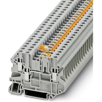 Phoenix Contact 3046003 Doorgangsserieklem 6.2 mm Schroeven Grijs 50 stuk(s)