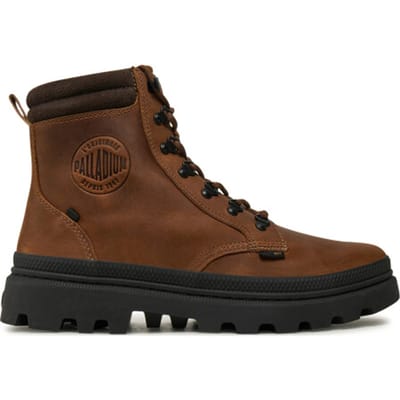 Palladium Pallatrooper HKR beewax brown Heren Veterschoenen - Bruin - 44
