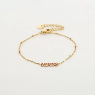 xxx Amsterdam Armband rood/goud