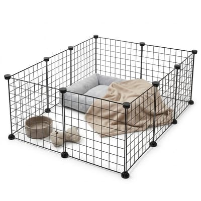 Cheqo® Dierenren - Puppyren - Puppyren Binnen - Puppyren voor in Huis - Puppy Speelren - Hondenren - Hondenren Binnen - Konijnenren - Konijnenren Binnen - Cavia Ren - Cavia Ren Binnen - Huisdieren Ren