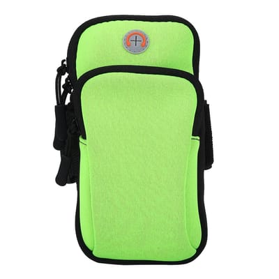 Brassard de sport de plein air, course à pied, jogging, exercice, gymnastique, poignet, pochette, étui pour téléphone, vert vert