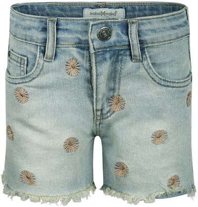 Koko Noko Meisjes Loose Fit Jeans shorts - Blue jeans