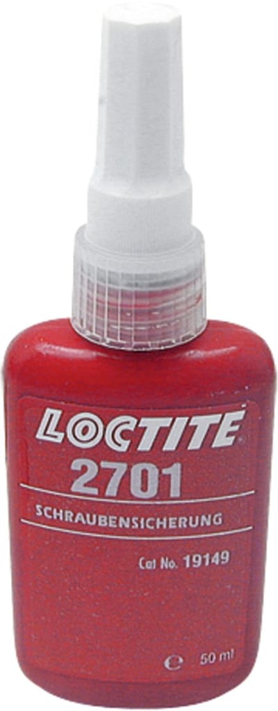 Loctite Schroefdraadborgmiddel 2701 Kunststof Rood 50ml