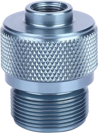 Adapter Gaspatroon - Camping Converter - Outdoor Koken - Hoge Prestaties - 3.9 cm Hoog - Zilverkleurig