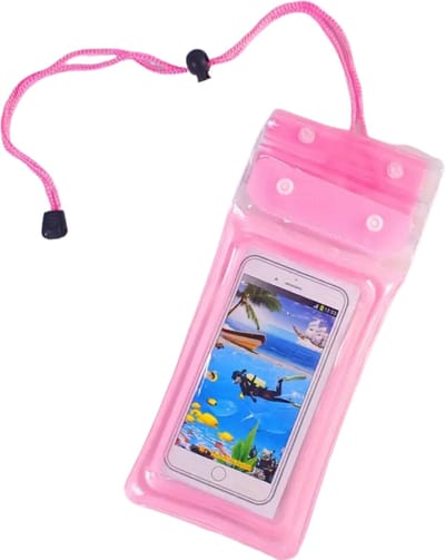 Livano Waterdichte Telefoonhoesjes - Waterdicht Telefoonzakje - Waterproof Festival Opbergtasje - Documententasje - Waterbestendig - Roze