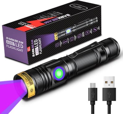 Oplaadbare UV Zaklamp met 395nm Golflengte - Ideaal voor Huisdieren en Vloerinspectie