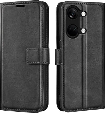 Coverup Hoesje - Geschikt voor OnePlus Nord 3 Hoesje - Coverup Deluxe Book Case - Zwart